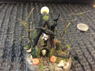 Handmade Miniature Ghoul Ooak Fairy House Vintage By O 