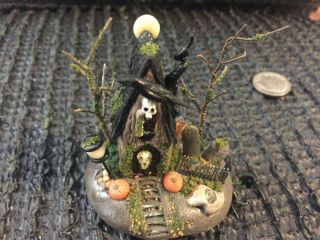 handmade miniature ghoul ooak fairy house vintage by O ' Drae 2