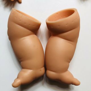 Vintage Rubber Vinyl Rubber Doll Baby Arms 3” & Legs 4” Set Parts For 12” Dolls 5