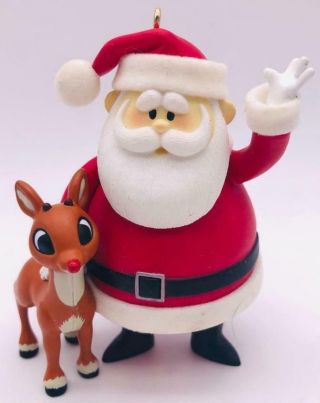 2004 Rudolph And Santa Hallmark Ornament Rudolph The Red Nosed Reindeer
