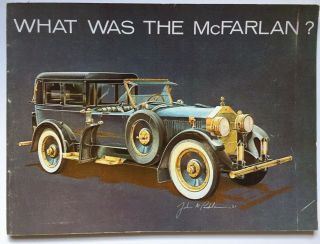 " What Was The Mcfarlan? " Antique Auto Book Numbered Limited Edition Vintage 1967