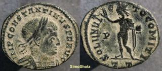 Ancient Roman Coin - Constantine The Great - Sol Reverse - Ticinum