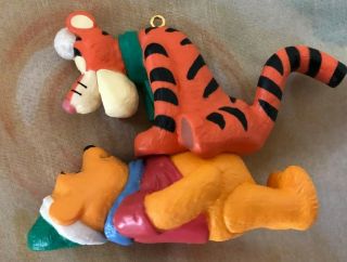 1994 Winnie The Pooh And Tigger Hallmark Keepsake Ornament Tigger Bounce On Pooh
