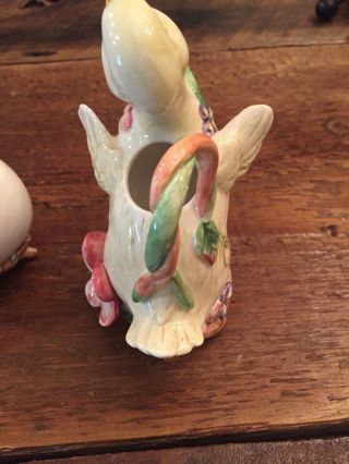 Fitz and Floyd Classics Creamer Sugar Bowl with Lid & Spoon - Baby Duck 5