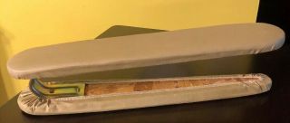 Antique Wooden Padded Sewing Sleeve Press Table Top Ironing Board 19”x4”