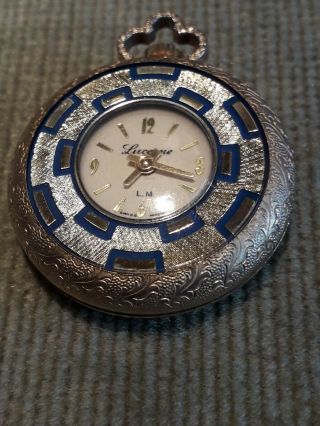 Vintage Lucerne Pocket Watch No Chain 4.  5 Cm