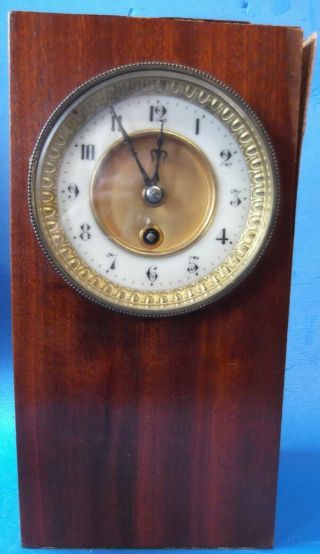 Vintage Thieble French Mantel Clock & Key Ideal For Restoration - Spares