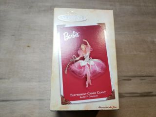 Hallmark Barbie Ornament Peppermint Candy Cane 2004 Ballerina Nutcracker Ballet