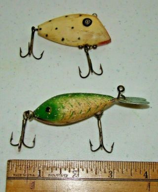 Two (2) Vintage Old Fishing Lures,  Bomber And Bayou Boogie