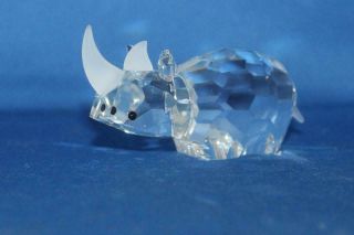 Swarovski Silver Crystal Large Rhinoceros 117900 / 7622 070 000 African Wildlife
