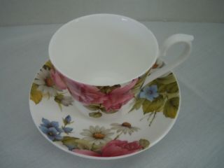 Victoria ' s Secret Floral Teacup & Saucer Made In England By Royal Albert 3