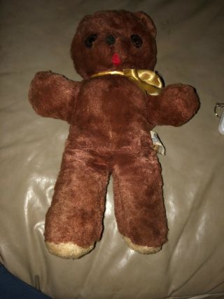 Vtg Collectible Teddy Kuddle Knickerbocker Plush Stuffed Teddy Bear Japan
