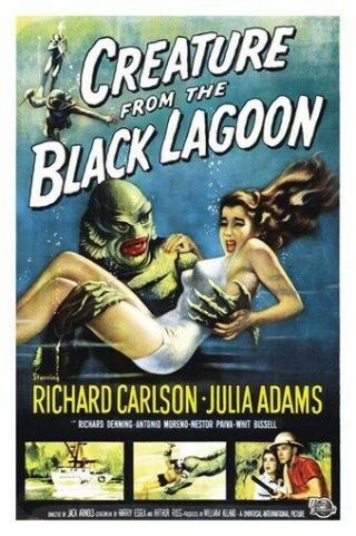 Creature From The Black Lagoon Movie Poster 27x41 In