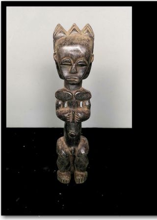 Old Tribal Fang Reliquary Figure - - Gabon
