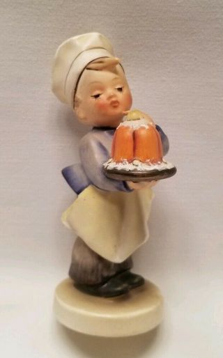 Vintage Goebel Hummel Figurine Collectable 128 Little Baker Figurine Boy Cake