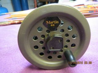 Older Martin No.  65 Fly Reel With Line