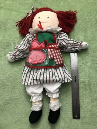 Madeline Plush Rag Doll - Christmas Holiday Cookie Cutters Baking Vintage 1995