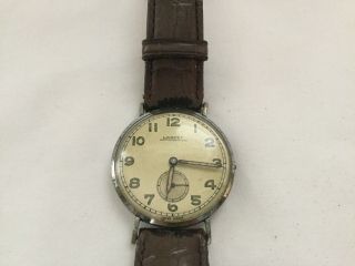 Vintage Gents Lancet Antimagnetic 15 Jewels Mechanical Watch For Repairs