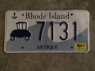 Rhode Island Antique License Plate