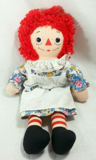 Vintage Knickerbocker Raggedy Ann 12 " Doll