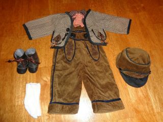 Vintage Corduroy Outfit For 24 - 26 " Boy Doll -