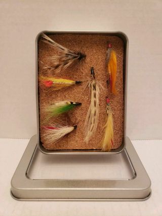 (C73) Vintage Antique Fishing Flies REAL Feathers & Furs Hand Tied LOOK 2