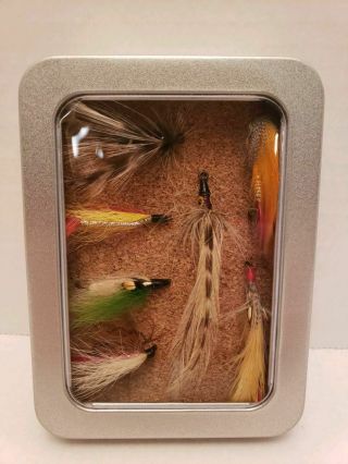(C73) Vintage Antique Fishing Flies REAL Feathers & Furs Hand Tied LOOK 3