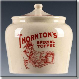 Royal Doulton Advertising Ware Lidded Jar Jug Thornton 