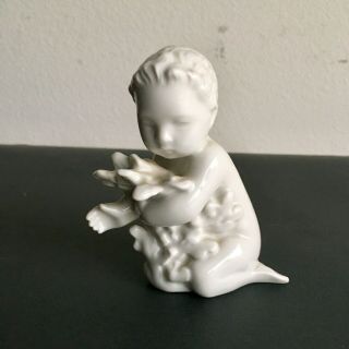 Bing And Grondahl Child Mermaid White Porcelain