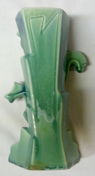 Art Deco CERAMIC GREEN HORSE VASE - Made in Germany - Lovely & Stylistic 2