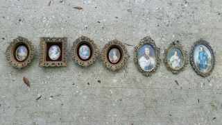 Set Of 8 Vintage Victorian Photographs Frame Cameo Creation Countess Duchess