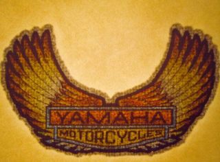 Nos Vtg T - Shirt Iron On Heat Transfer Glitter Small Yamaha Motorcycle 70s 80s