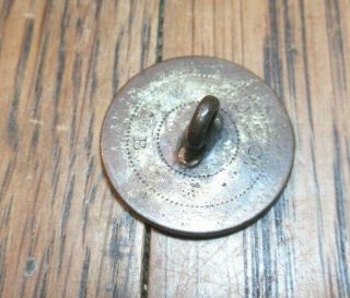 ANTIQUE MILITARY HUNT BUTTON 11 th HUSSARS 22 MM JENNENS 3