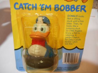 Vintage Zebco Donald Duck Catch ' em Bobber NOS Walt Disney Company 2