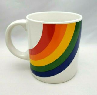 Vintage Ftd (f.  T.  D.  A. ) Rainbow Mug Made In Korea 1987 Collectible Pride Mug Lgbt
