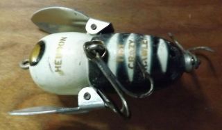 Vtg Heddon Tiny Crazy Crawler Fishing Lure With Propellers