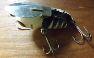vtg Heddon Tiny Crazy Crawler fishing lure with propellers 4