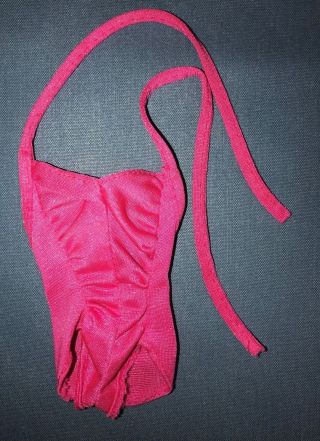 Vintage 1982 Barbie Doll Twirly Curls 5579 Hot Pink Body Suit Swimsuit