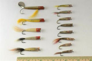 (13) Vintage Quilby Minnow Lures,  Made By Pequea Inc. ,  Strasburg Pa