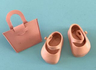 Vintage Vogue Ginny Doll Shoes With Purse Muffie Ginger Virga Pam