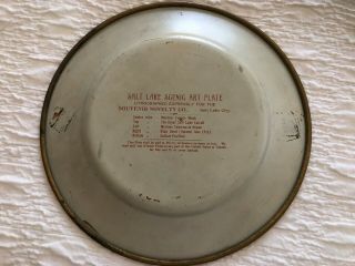 tin vienna art plate - Salt Lake Scenic Art Plate - 1911 - Charles W.  Shonk Co. 2
