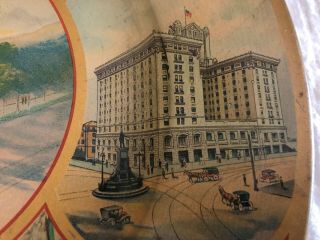 tin vienna art plate - Salt Lake Scenic Art Plate - 1911 - Charles W.  Shonk Co. 6