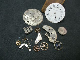 Vintage Burlington Special Pocket Watch - Movement Parts & Dial/19j/railroad Watch