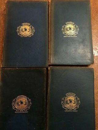 Four Antique Leather Bound Books Including Arabian Nights.  J.  M.  Dent & Co 1903.