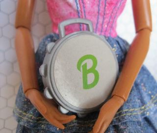 Barbie Doll Access: Tambourine Hand Music Instrument B Monogram Rockers Vintage