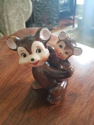 Vintage Napco Mama And Baby Bear Salt And Pepper Shakers 3n3456 Sticker