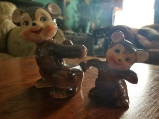 VINTAGE NAPCO MAMA AND BABY BEAR SALT AND PEPPER SHAKERS 3N3456 STICKER 4