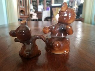 VINTAGE NAPCO MAMA AND BABY BEAR SALT AND PEPPER SHAKERS 3N3456 STICKER 5