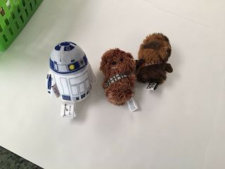 Hallmark Itty Bittys Chewbacca & R2d2 With Friend Set Of 3 Star Wars