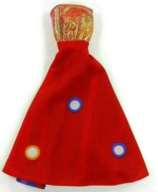 Barbie Vintage 1984 Superstar Reversible Red Gown Twice As 4824 Dazzler